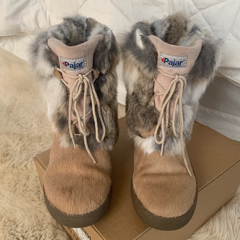 Pajar fur winter boots size 38